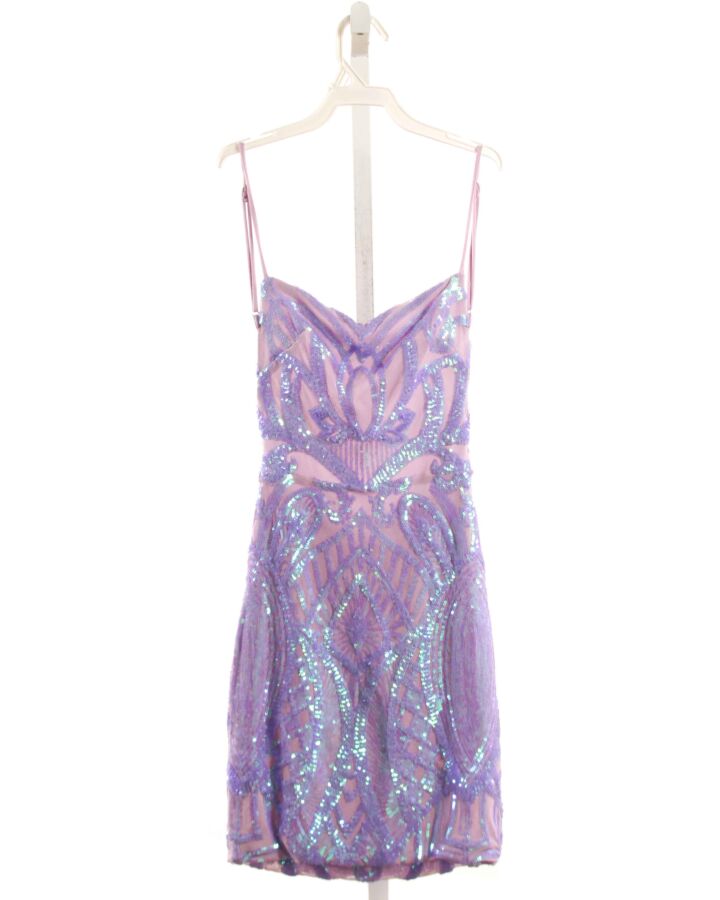 LUCY IN THE SKY  LAVENDER   SEQUINED PARTY DRESS