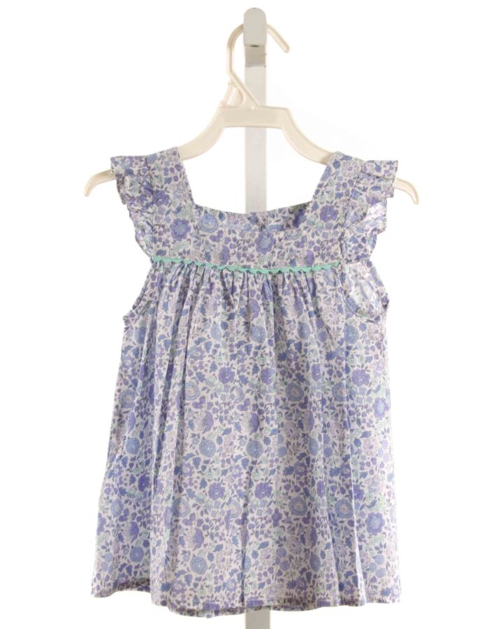 LILY ROSE  BLUE  FLORAL  SLEEVELESS SHIRT