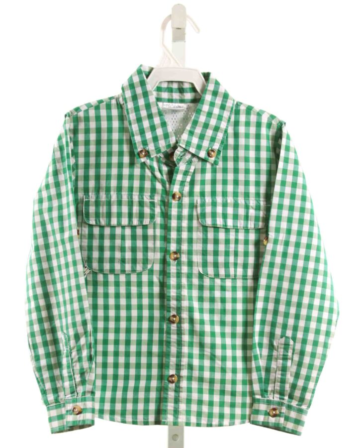 PRODOH  GREEN  GINGHAM  DRESS SHIRT