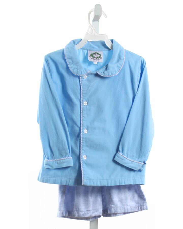 SMOCKED THREADS CECIL & LOU  BLUE CORDUROY   2-PIECE OUTFIT