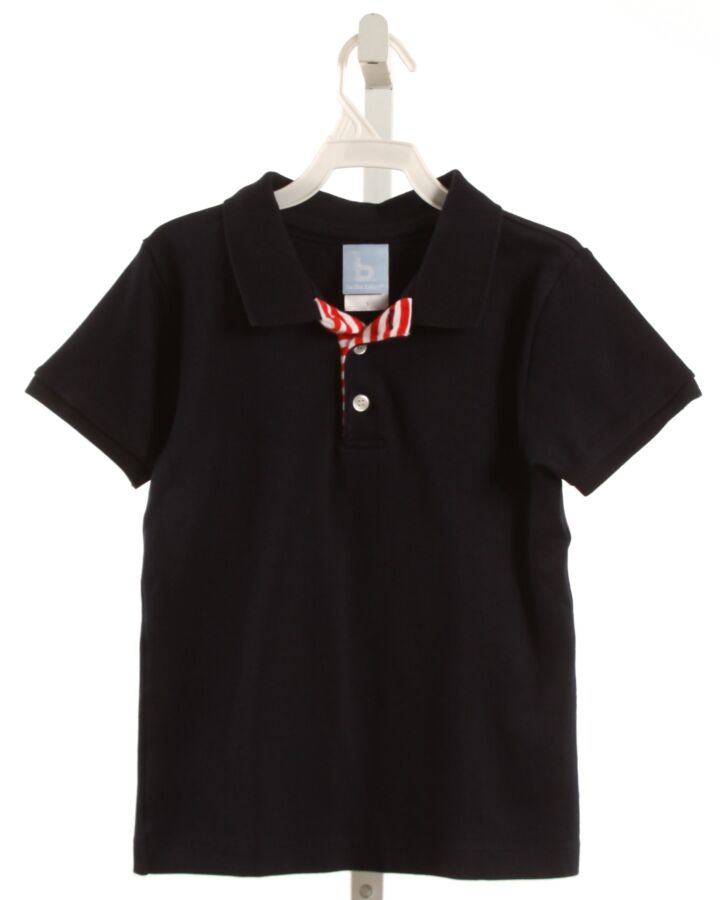 BELLA BLISS  NAVY    KNIT SS SHIRT