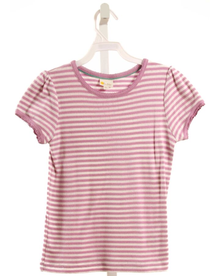 MINI BODEN  LAVENDER  STRIPED  KNIT SS SHIRT