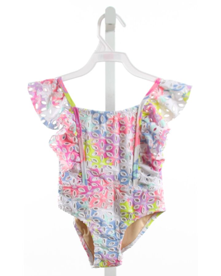 SHADE CRITTERS  MULTI-COLOR EYELET   1-PIECE SWIMSUIT