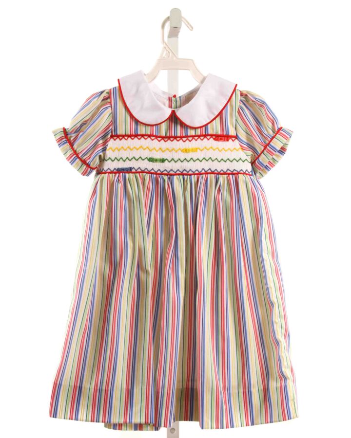 SMOCKINGBIRD  MULTI-COLOR  STRIPED SMOCKED DRESS