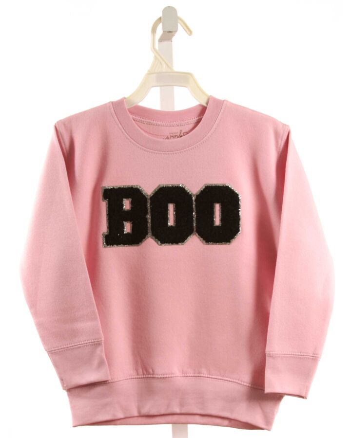 SWEET WINK  PINK   APPLIQUED PULLOVER