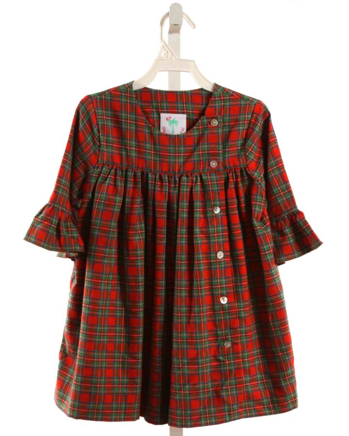 SHRIMP & GRITS  RED  PLAID  DRESS