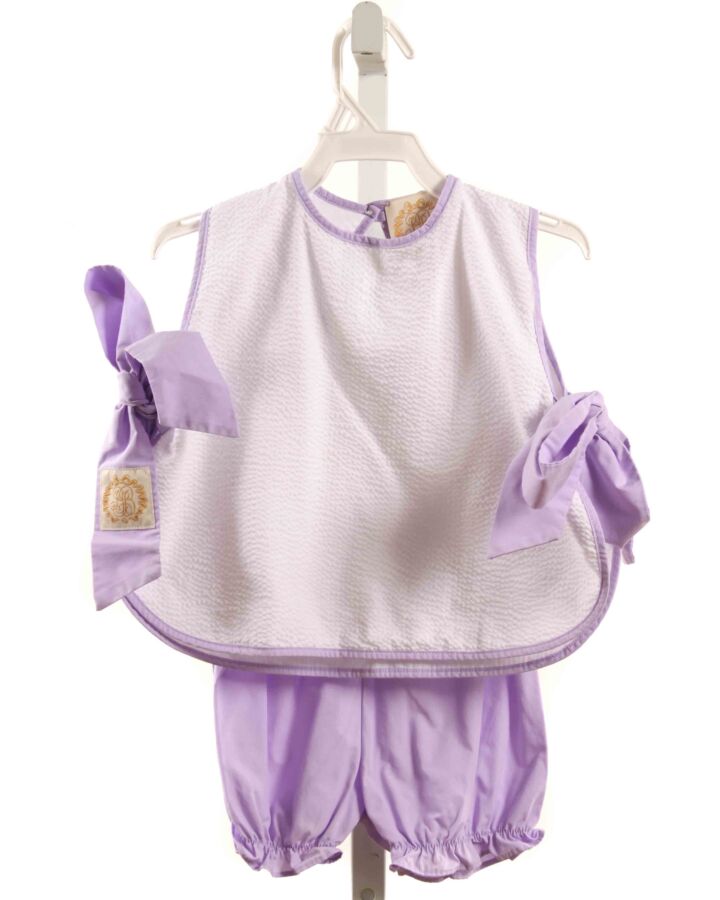 THE BEAUFORT BONNET COMPANY  LAVENDER SEERSUCKER   2-PIECE OUTFIT
