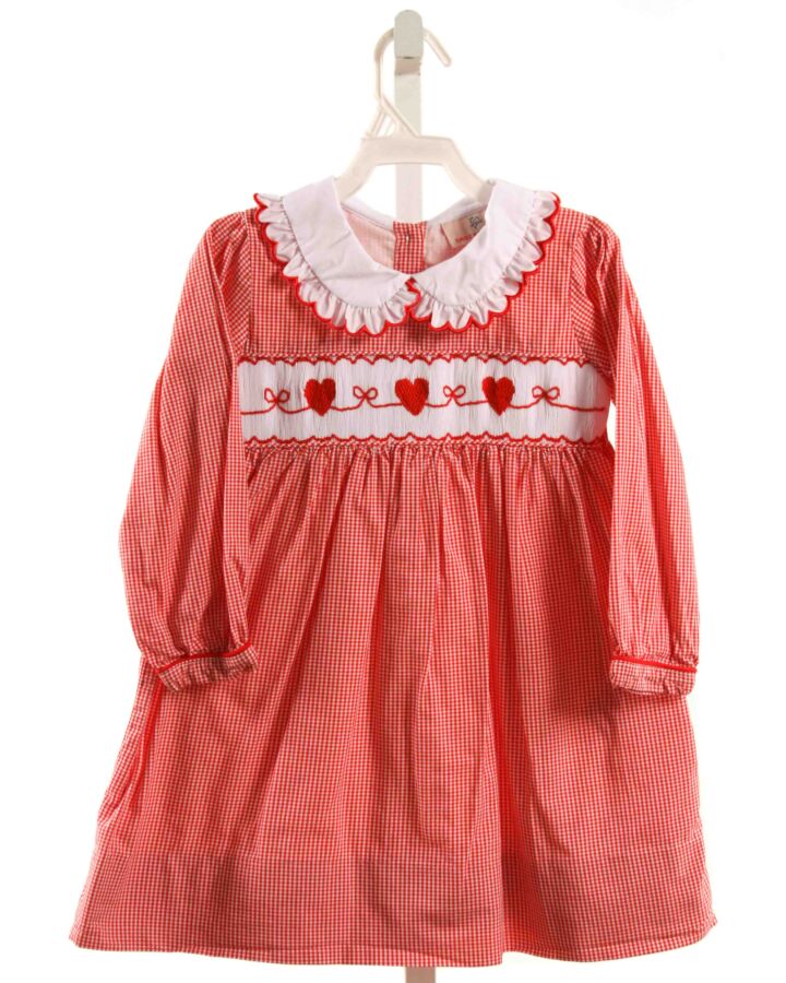 SMOCKINGBIRD  RED  GINGHAM SMOCKED DRESS