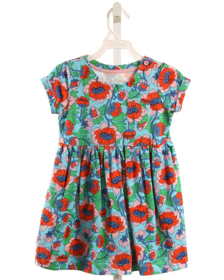 MINI BODEN  RED  FLORAL  KNIT DRESS