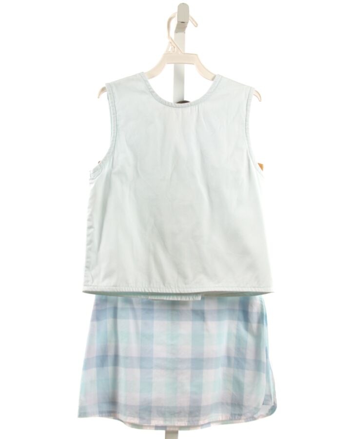 HANNAH KATE  LT BLUE  PLAID  2-PIECE OUTFIT