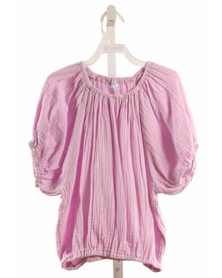 PLEAT.  LAVENDER   SMOCKED SHIRT-SS