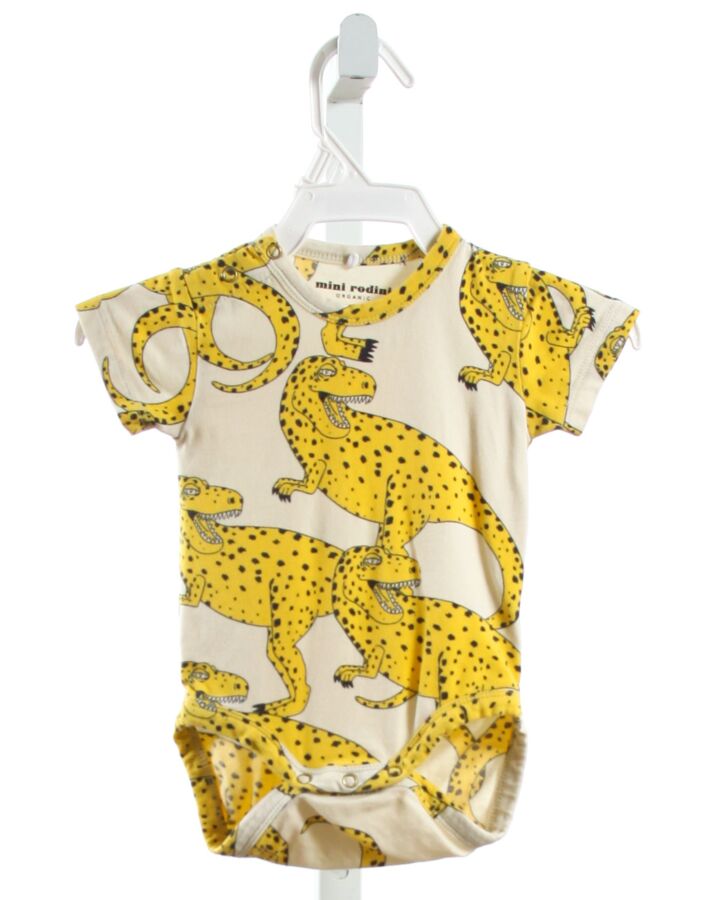 MINI RODINI  YELLOW  PRINT  KNIT BUBBLE