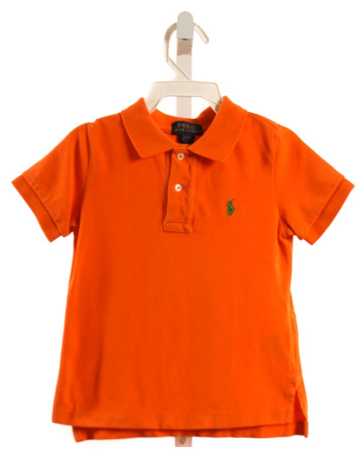 POLO BY RALPH LAUREN  ORANGE PIQUE   KNIT SS SHIRT