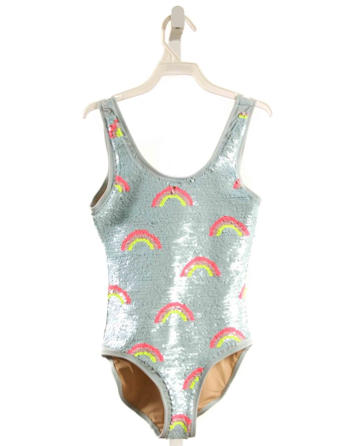 NO TAG  BLUE   SEQUINED 1-PIECE SWIMSUIT