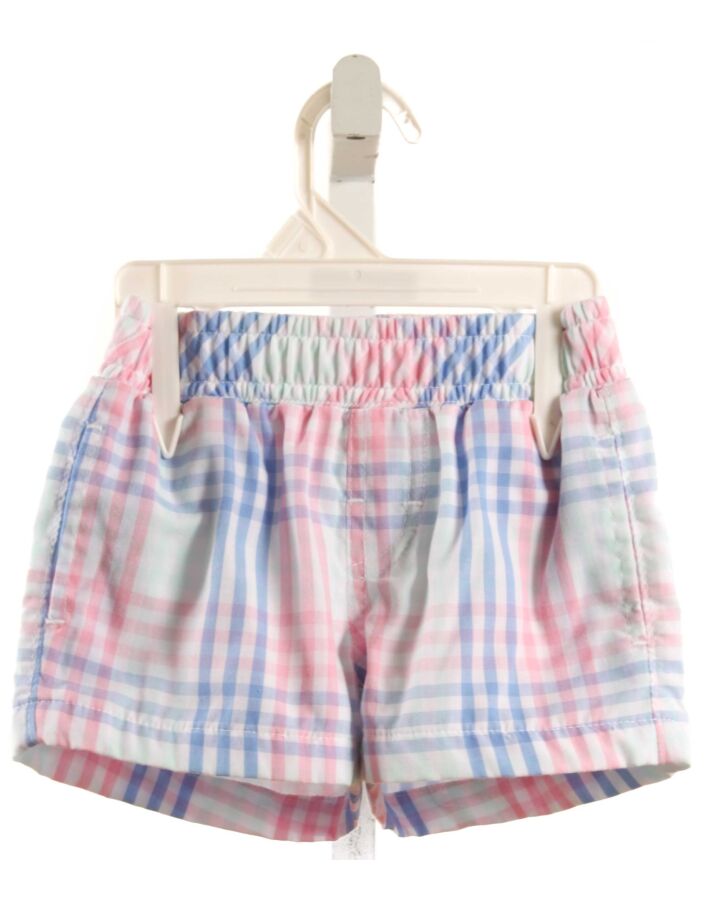 THE BEAUFORT BONNET COMPANY  BLUE  PLAID  SHORTS