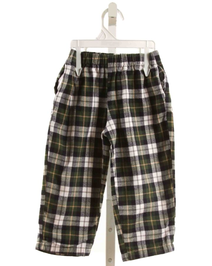 THE OAKS APPAREL   GREEN  PLAID  PANTS