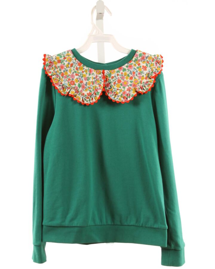 MINI BODEN  GREEN    PULLOVER WITH RIC RAC