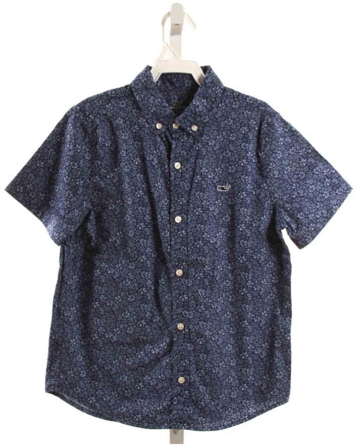 VINEYARD VINES  BLUE  FLORAL  DRESS SHIRT