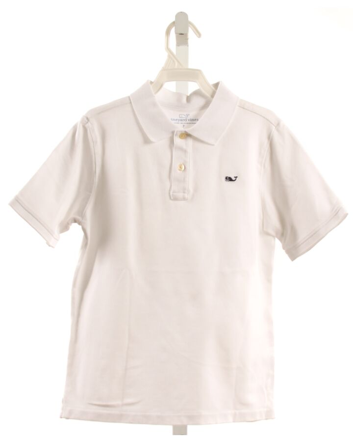 VINEYARD VINES  WHITE    KNIT SS SHIRT