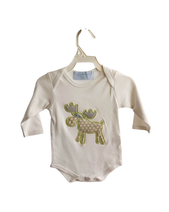 MUD PIE  WHITE   APPLIQUED KNIT LS SHIRT