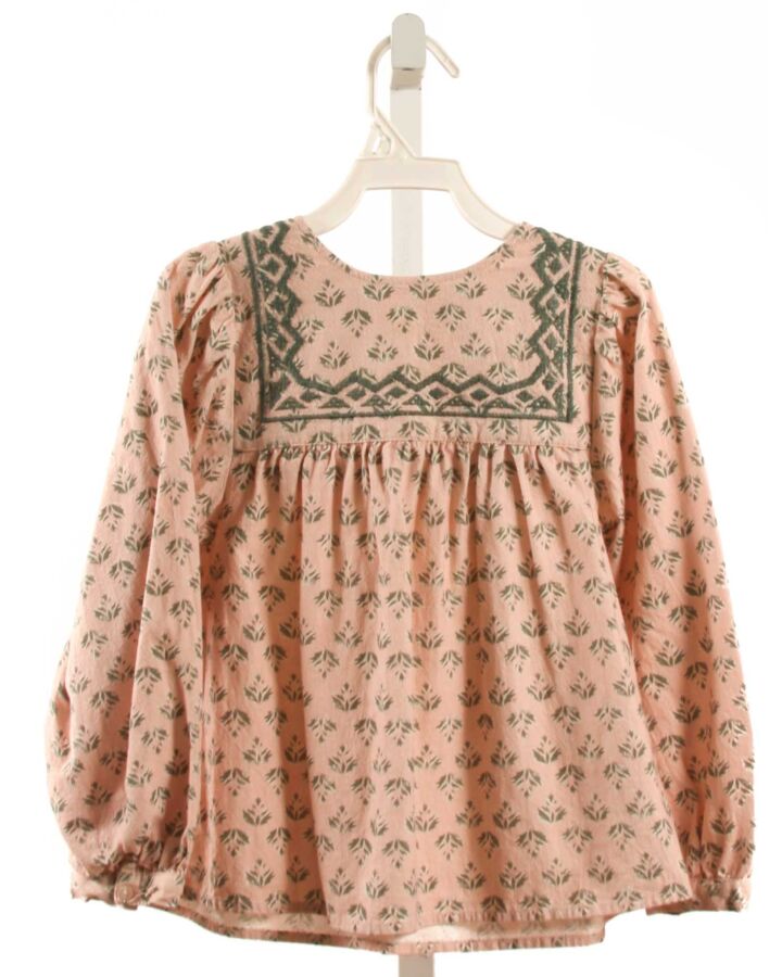 CYRILLUS  PINK   EMBROIDERED DRESS SHIRT