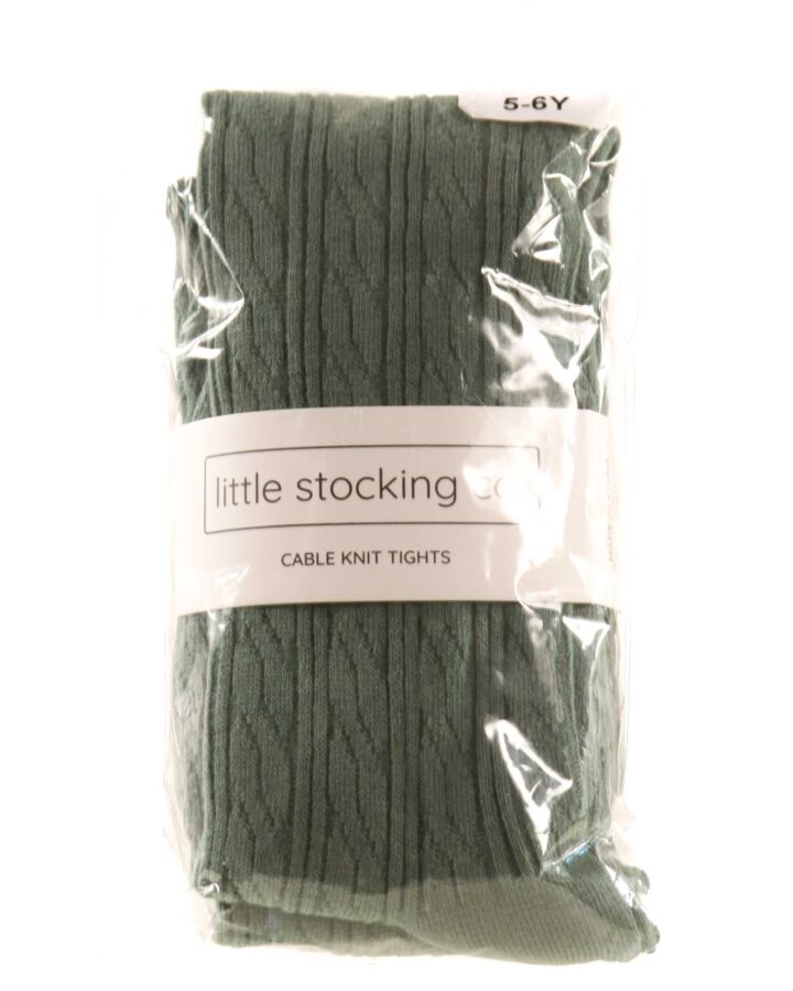 LITTLE STOCKING CO.  GREEN    TIGHTS