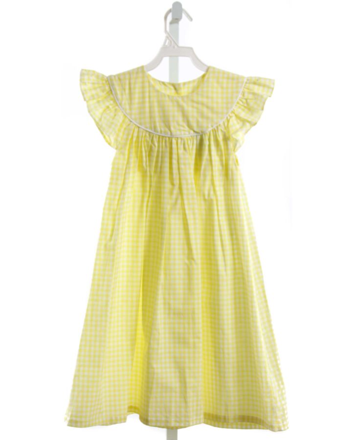 CLASSIC WHIMSY  YELLOW  GINGHAM  DRESS