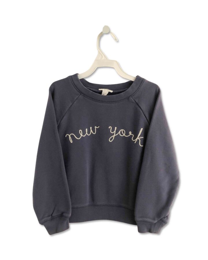 CREWCUTS  BLUE   EMBROIDERED PULLOVER