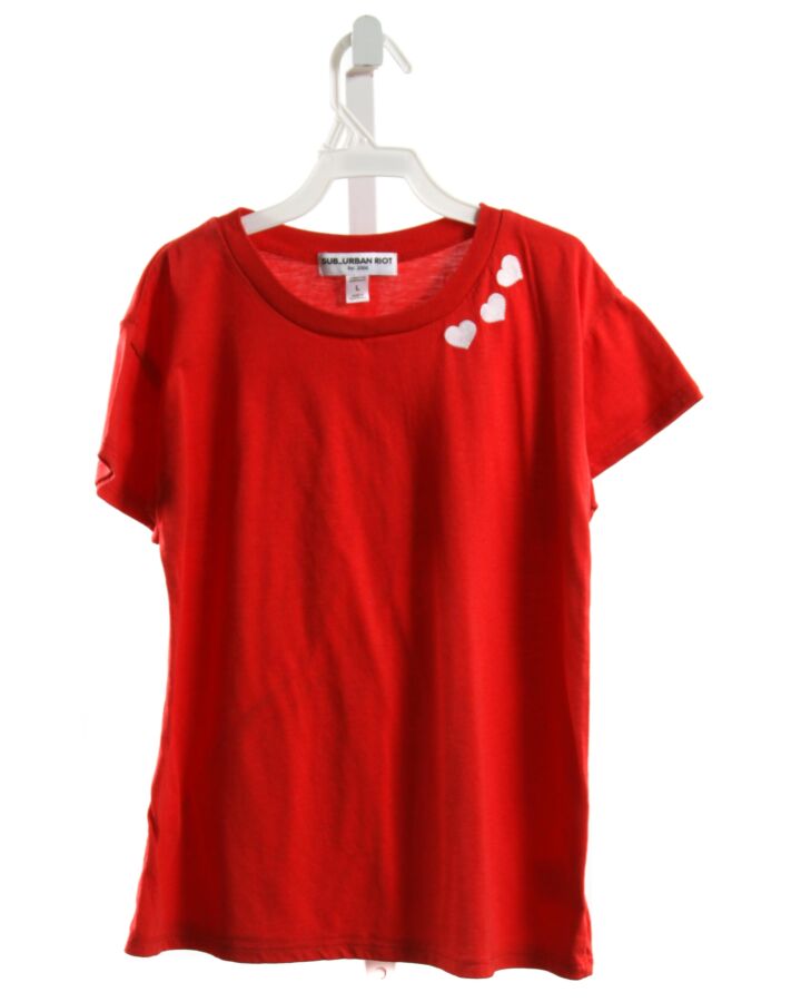 SUB_URBAN RIOT  RED   EMBROIDERED T-SHIRT