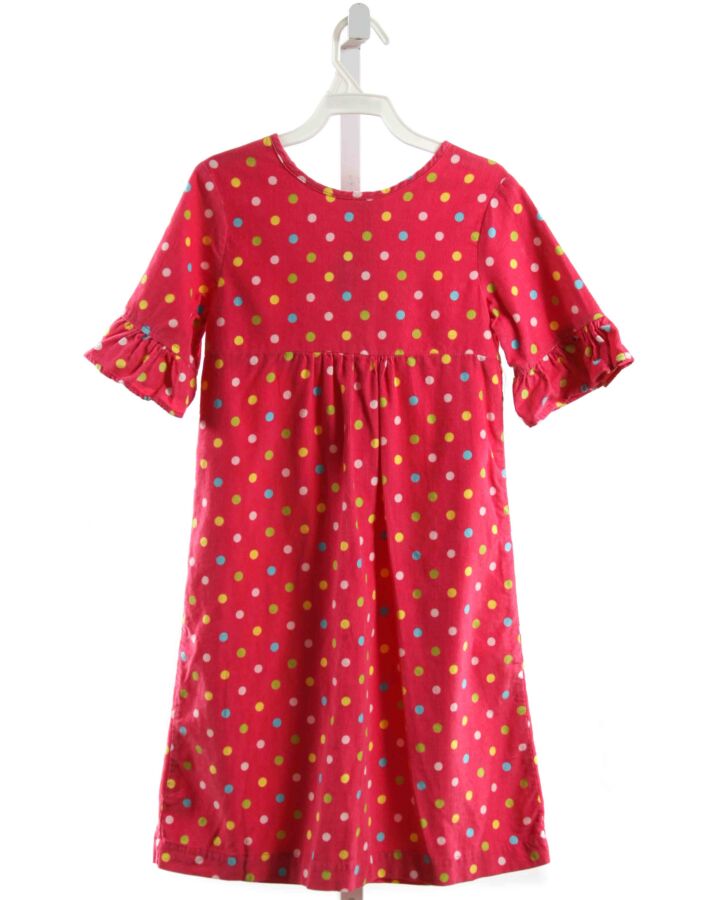 SMOCKADOT KIDS  HOT PINK CORDUROY POLKA DOT  DRESS