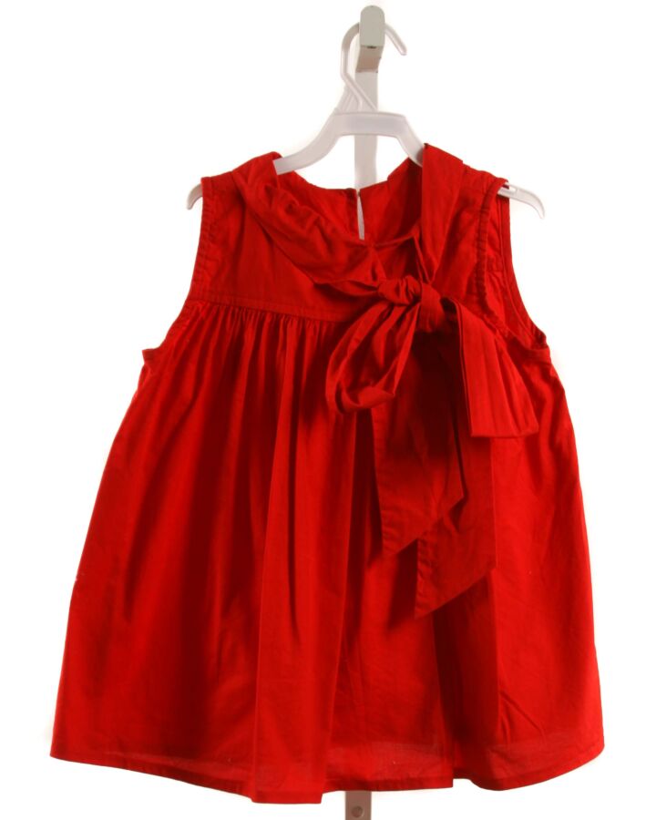HANNAH KATE  RED    SLEEVELESS SHIRT WITH BOW