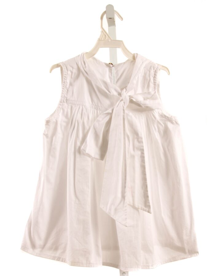 HANNAH KATE  WHITE    SLEEVELESS SHIRT WITH BOW