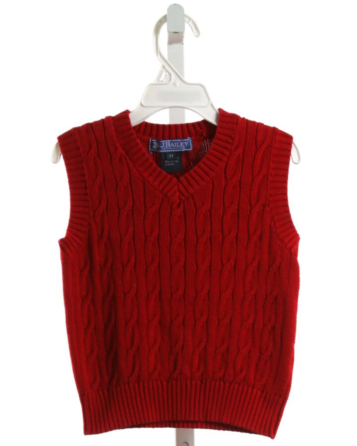 J. BAILEY  RED    SWEATER VEST