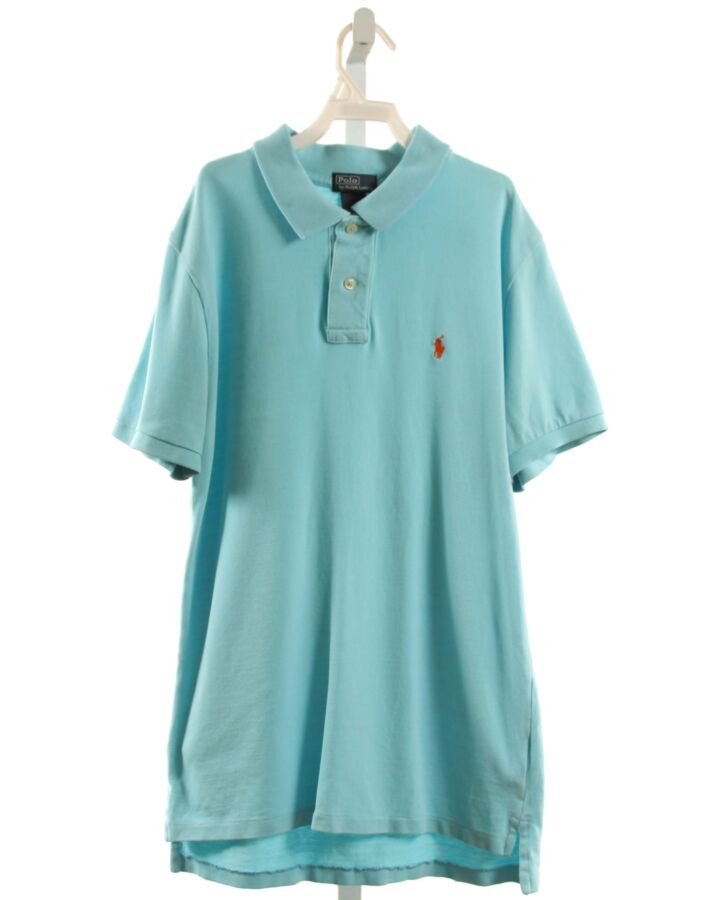 POLO BY RALPH LAUREN  AQUA    KNIT SS SHIRT