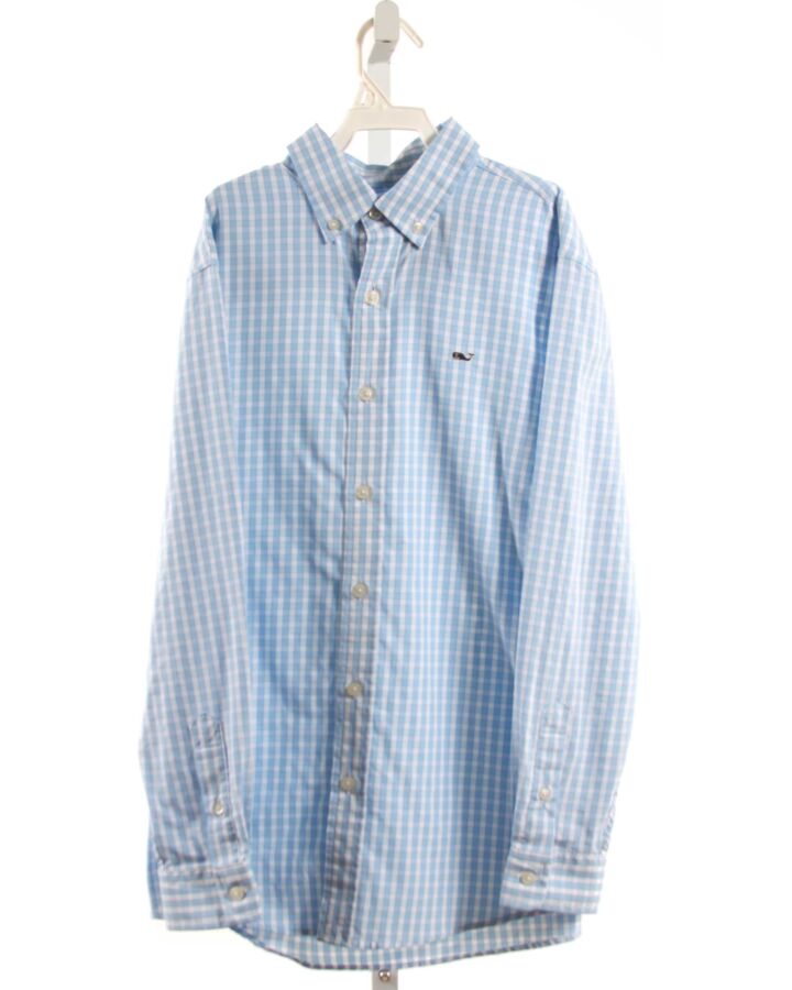 VINEYARD VINES  LT BLUE  PLAID  DRESS SHIRT