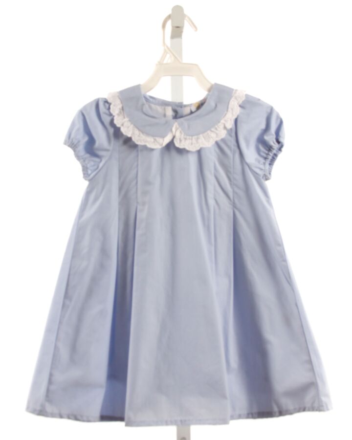 SUNSHINE SWING  LT BLUE    DRESS WITH LACE TRIM