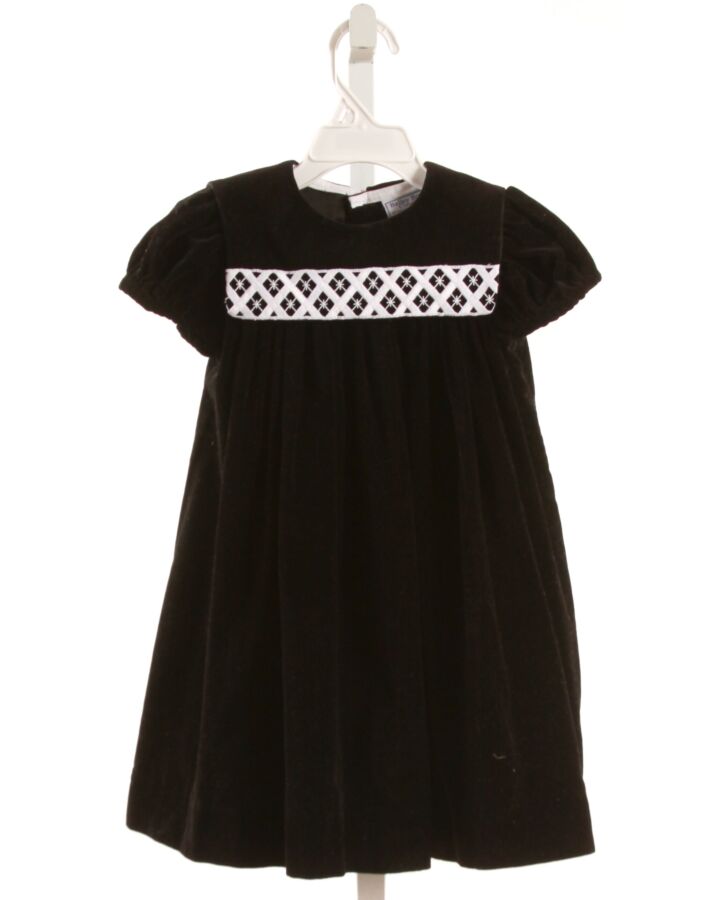 BAILEY BOYS  BLACK VELVET  EMBROIDERED PARTY DRESS