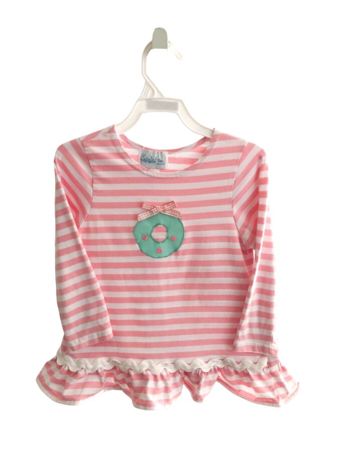 FUNTASIA TOO  PINK  STRIPED  KNIT LS SHIRT