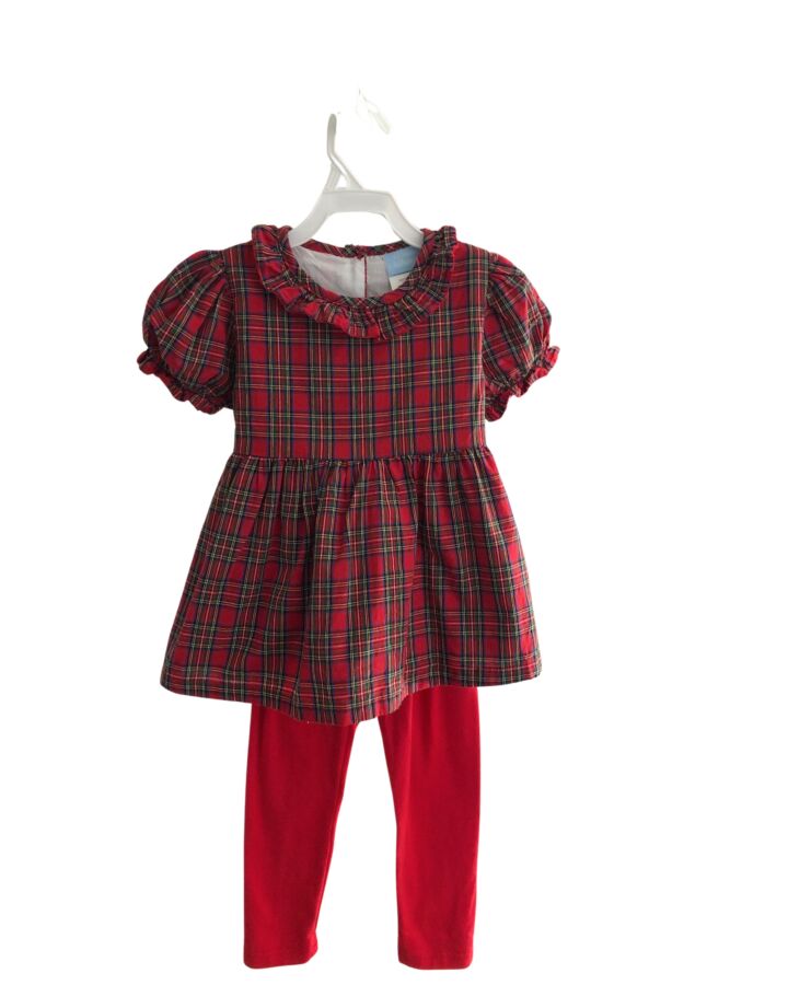 CLASSIC WHIMSY  RED  PLAID  2-PIECE OUTFIT