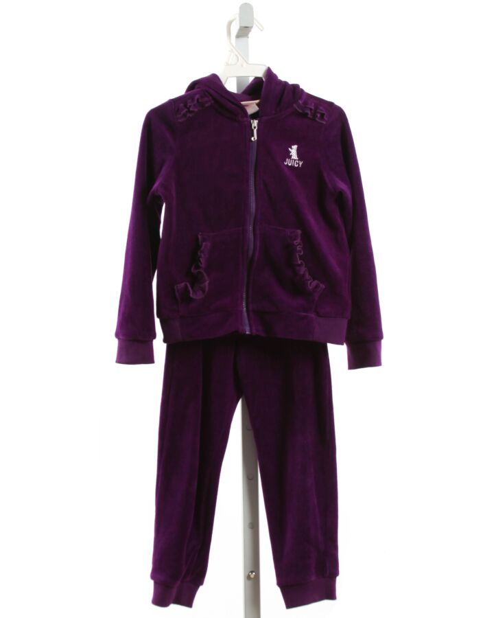 JUICY COUTURE  PURPLE VELVET   2-PIECE OUTFIT