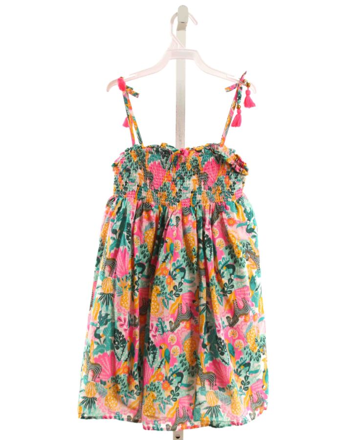 TOMMY BAHAMA  MULTI-COLOR  FLORAL SMOCKED DRESS