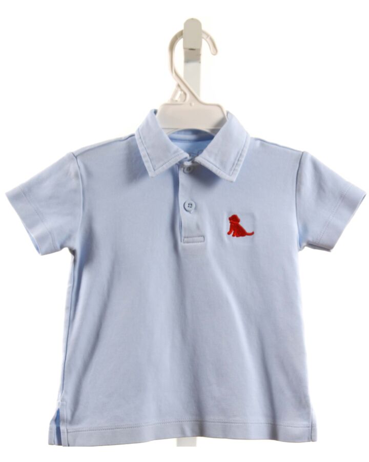 JAMES & LOTTIE  LT BLUE    KNIT SS SHIRT