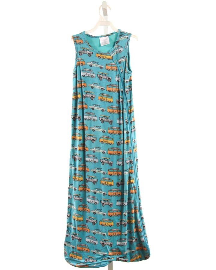 POSH PICKLE  AQUA  PRINT  BLANKET