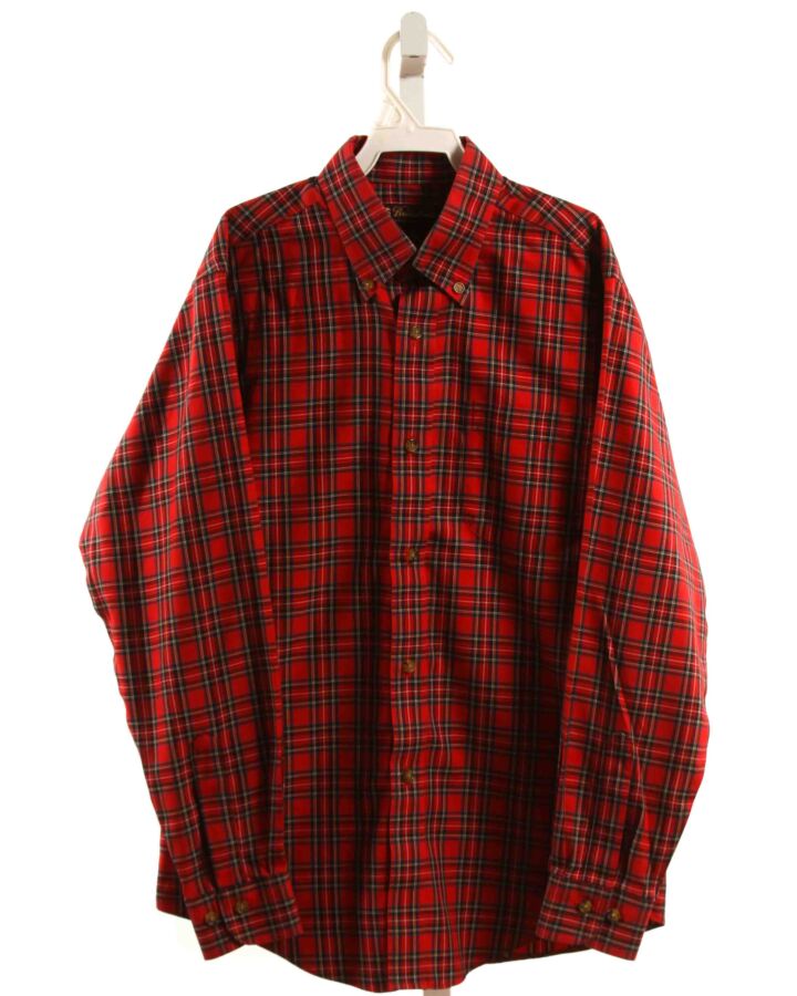 BROOKS BROTHERS  RED  PLAID  DRESS SHIRT