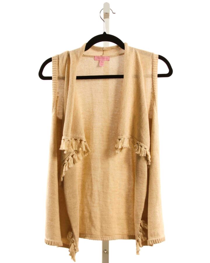 LILLY PULITZER  GOLD    CARDIGAN