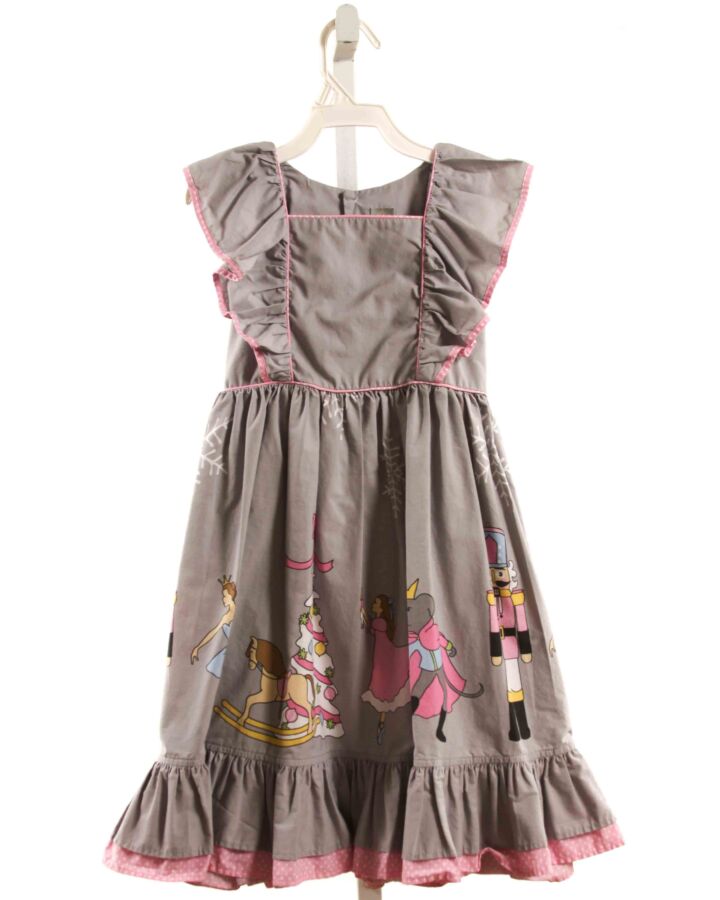 ELEANOR ROSE  GRAY   PRINTED DESIGN DRESS