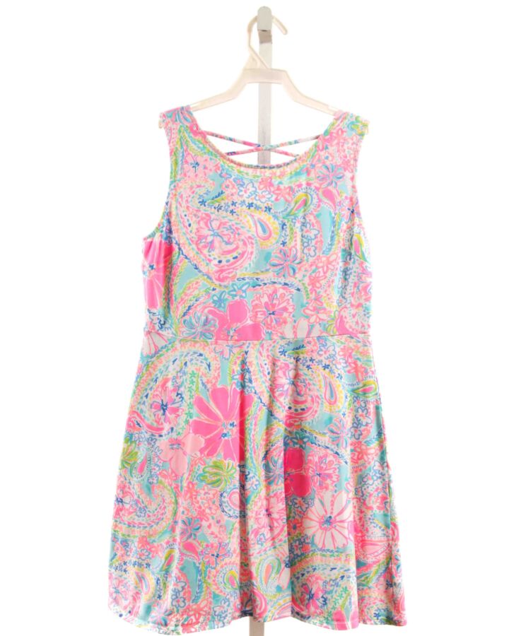 LILLY PULITZER  PINK  FLORAL  KNIT DRESS