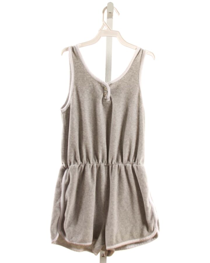 TREASURE & BOND  GRAY VELOUR   KNIT ROMPER