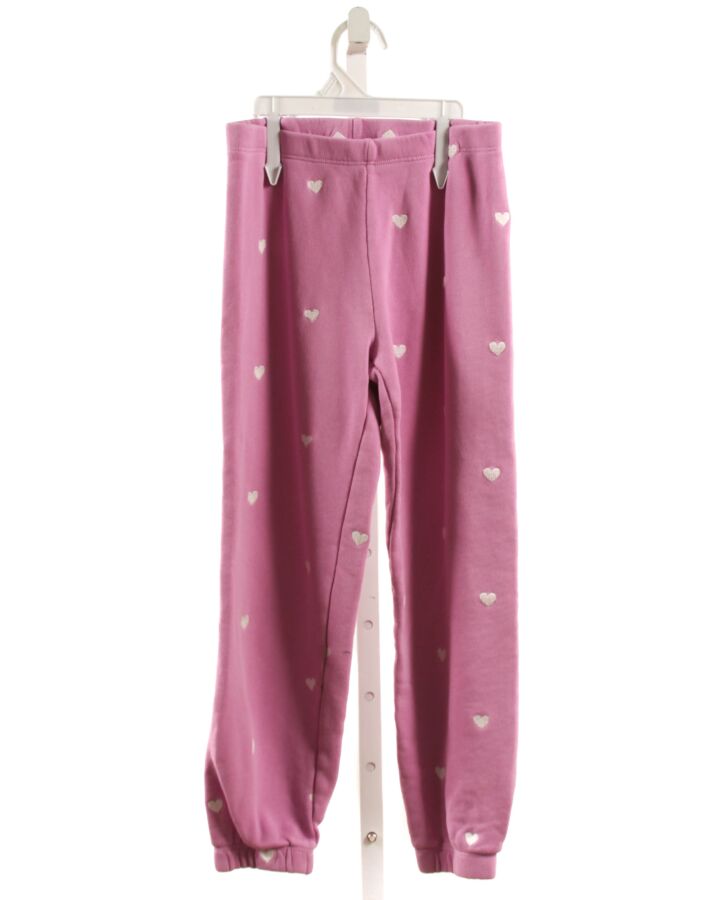 SPIRITUAL GANGSTER  PURPLE   EMBROIDERED PANTS