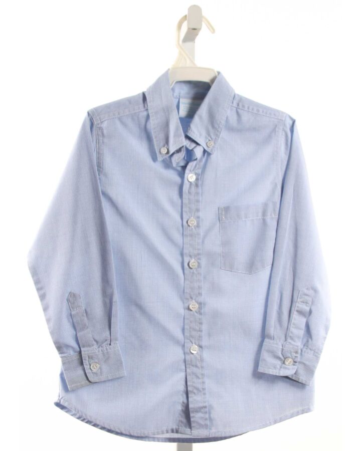 REMEMBER NGUYEN  LT BLUE  MICROCHECK  DRESS SHIRT